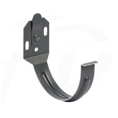 Hak doczołowy z płaskownika stalowy ⌀ 130 firmy KROP kolor grafitowy